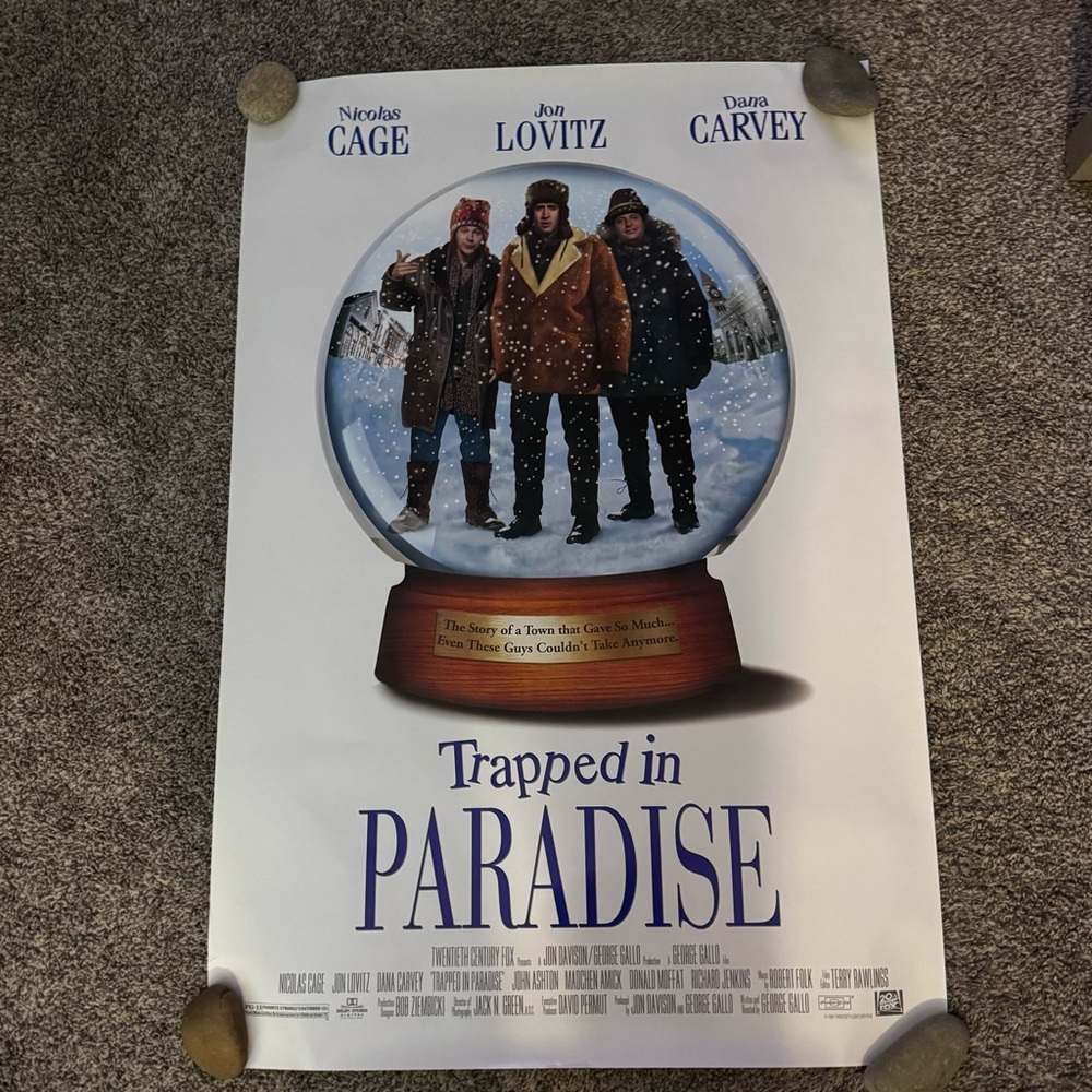 Trapped In Paradise Original 27 X 40 Theatrical Movie Poster